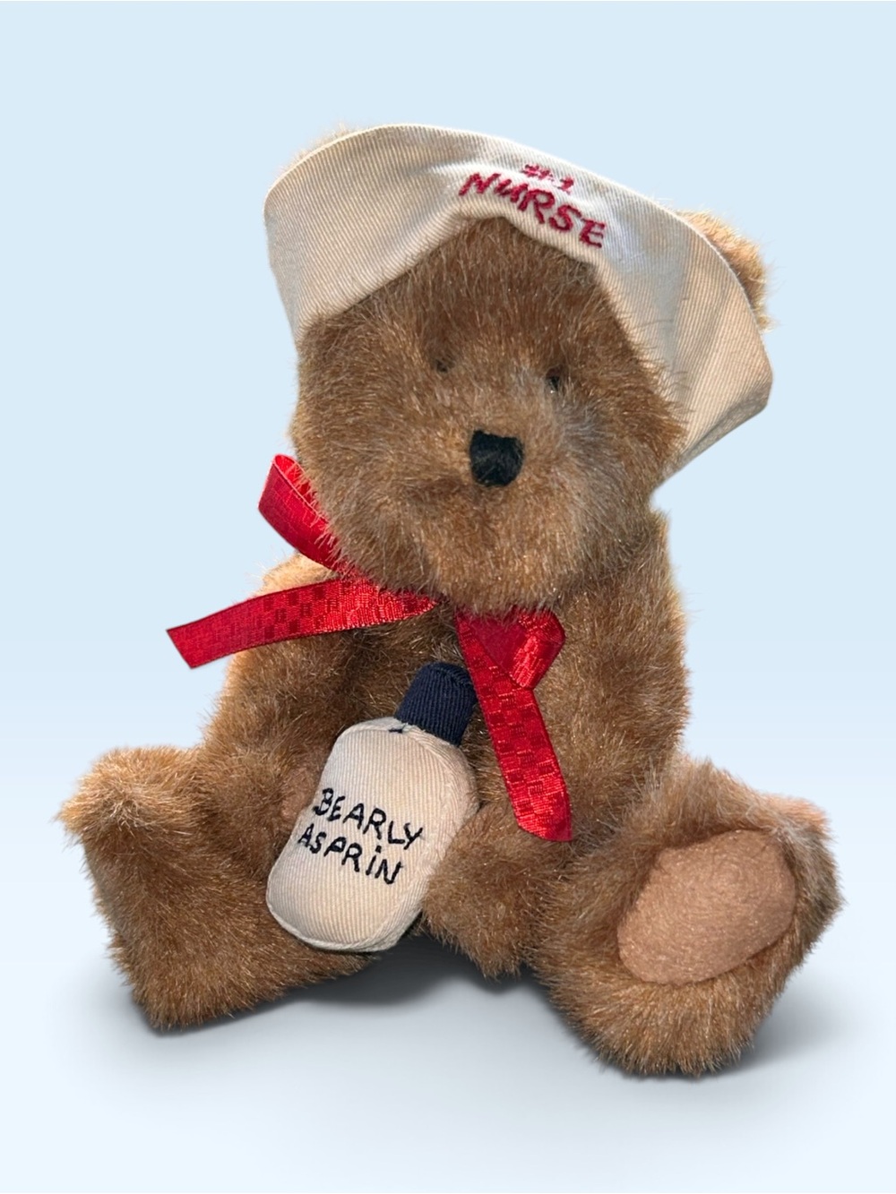 🧸Boyds Bears #1 Nurse Teddy Bear Bearly Aspirin Medical Plush 8" Vintage